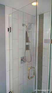 Custom frameless shower enclosure installation by Design Glass & Mirror - example 11